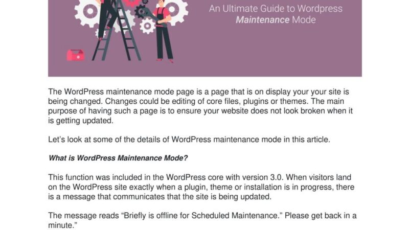 WordPress Maintenance The Ultimate Guide 2024